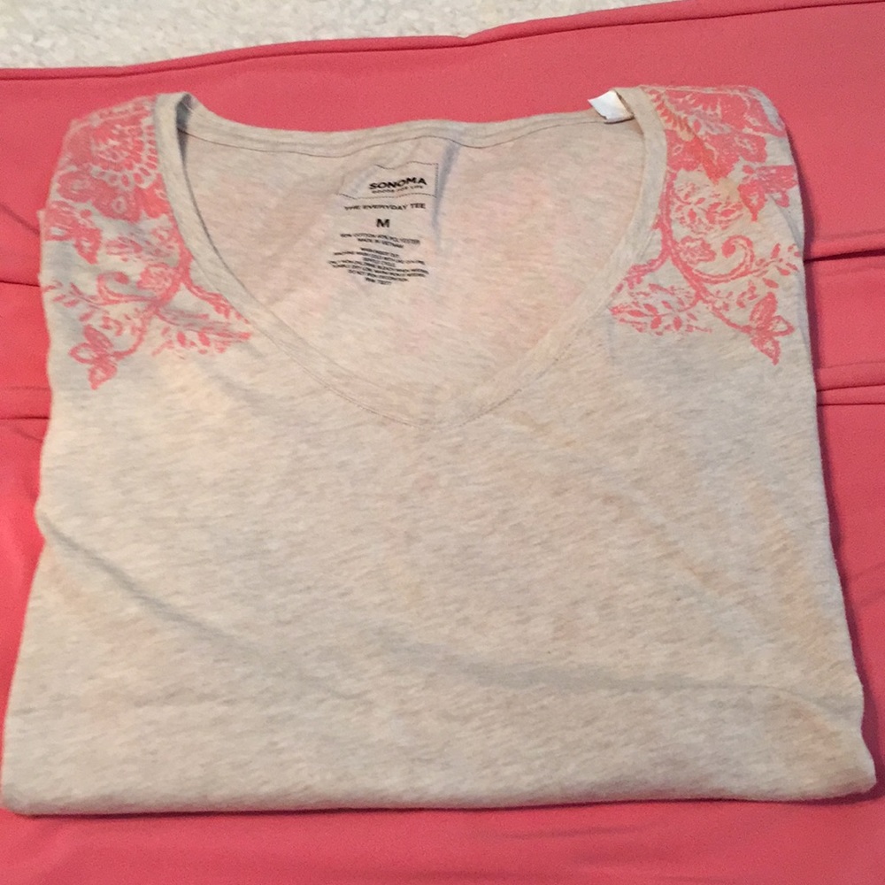 Sonoma floral shirt, size M